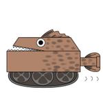 AKITO (Akitohsn)さんの【戦車型のあんこう募集】平和な世界が訪れ不必要になった戦車があんこう(深海魚)になる。への提案