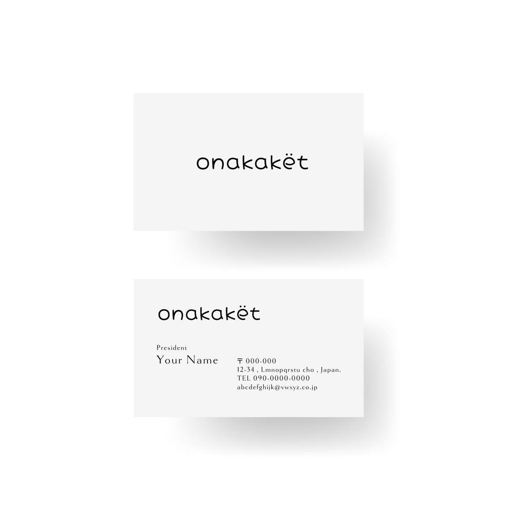 ガーゼケットブランド「onakaket」のロゴ