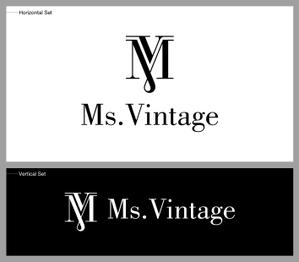 yomamayo (yomamayo)さんの中古ラグジュアリーブランドショップ「Ms.Vintage」のロゴ制作への提案