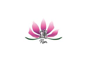 きりちも (kiritimo)さんのよもぎ蒸しサロン「蓮 Ren」のロゴへの提案