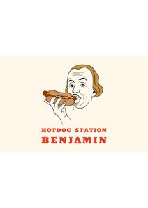 MINORI (minori-17)さんのホットドッグ屋　「HOTDOG　STATION　BENJAMIN」のロゴへの提案