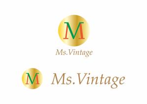 熊本☆洋一 (kumakihiroshi)さんの中古ラグジュアリーブランドショップ「Ms.Vintage」のロゴ制作への提案