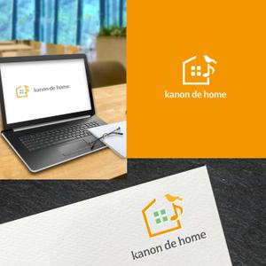 Chamomile Works (blessing29)さんの工務店の一般住宅ブランド「kanon de home」のロゴへの提案