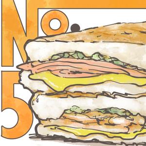 Kyosshiii(きょっしぃ) (kyosshiii)さんの【ランチ】キューバンサンドカフェ「No.5」のキューバンサンドのイラストへの提案