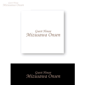 m_flag (matsuyama_hata)さんの長期滞在型ゲストハウス「Guest House Mizusawa Onsen」のロゴへの提案