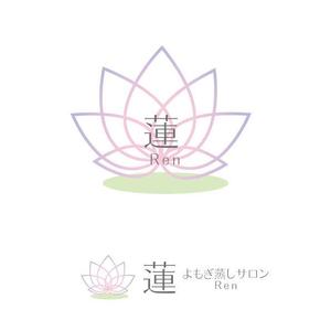 marukei (marukei)さんのよもぎ蒸しサロン「蓮 Ren」のロゴへの提案