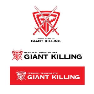 Bbike (hayaken)さんのパーソナルトレーニングジム"GIANT KILLING"ロゴ、デザインへの提案