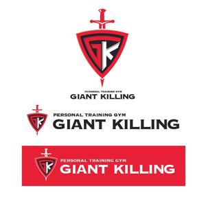 Bbike (hayaken)さんのパーソナルトレーニングジム"GIANT KILLING"ロゴ、デザインへの提案