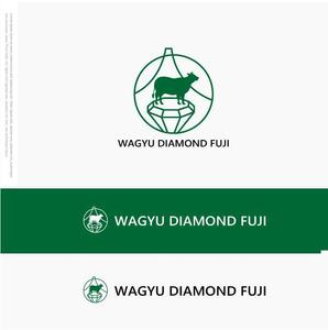 drkigawa (drkigawa)さんのオリジナルブランド和牛『WAGYU DIAMOND FUJI』のロゴへの提案