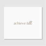 Quiet Design (QuietDesign)さんの美容室「achieve till」のロゴ制作依頼＋記念エコバッグロゴ制作依頼への提案