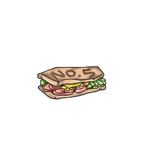 Pithecus (Pithecus)さんの【ランチ】キューバンサンドカフェ「No.5」のキューバンサンドのイラストへの提案