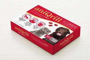 岩崎あきみ⌇かゆい所に手が届くデザイン (colors_plus0801)さんの動物サプリメント　クリルオイル　パッケージデザイン　商品名：aniQrillへの提案