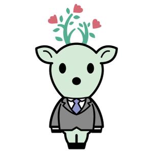カタバミ (hare04)さんの既存のロゴ（シカ）の全身を描いてほしいへの提案