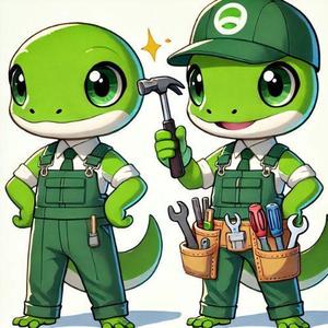 シアン (sialove2468)さんの設備屋の家守テックという屋号のキャラへの提案