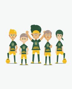masato_illustrator (masato)さんのフットサル大会のキャラクター制作への提案