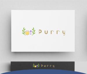 STEP DESIGN (greenpeaceriver)さんの夜でも気軽にごはんとスイーツが楽しめるノンアル夜カフェ「Purry」(パリー)の店舗ロゴへの提案