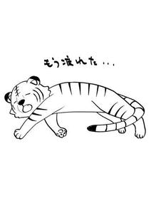 円 (madoka_kashii)さんの少しネガティブなセリフを吐く動物のイラストの面白いTシャツへの提案