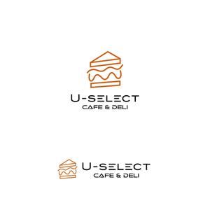Lily_design (cocoda_design)さんのカフェ「U-SELECT CAFE & DELI」のロゴとロゴイラストマークへの提案