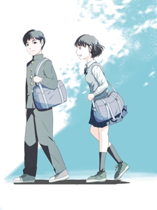 かなた (Kanata-jun)さんの学習塾の広告に掲載する中学生や高校生（男子と女子両方）のイラストへの提案