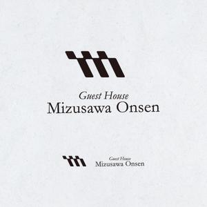 TBENK (TBENK)さんの長期滞在型ゲストハウス「Guest House Mizusawa Onsen」のロゴへの提案