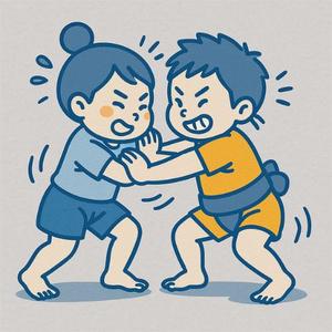 モッツァレラ千鶴子 (morimori-molybdan)さんの相撲チームのロゴイラストへの提案