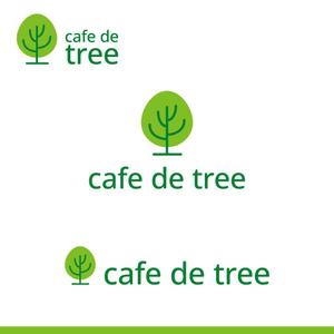 バンドウワークス (bandou9)さんのカフェ「cafe de tree」のロゴへの提案