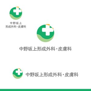 バンドウワークス (bandou9)さんの医療クリニックのロゴデザイン（白十字・ライトブルー・漢字表記あり）への提案