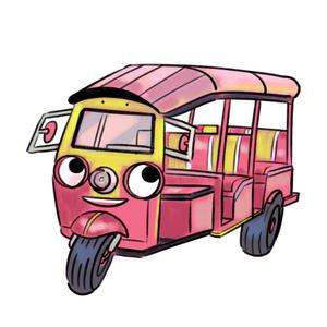 Sato (hosino_03)さんのアジアのバイク「トゥクトゥク」をモチーフにしたキャラクター制作への提案