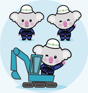 Sato (hosino_03)さんの解体業のキャラクター「コアラ」への提案