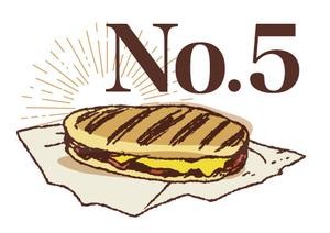 Ra (Ra__)さんの【ランチ】キューバンサンドカフェ「No.5」のキューバンサンドのイラストへの提案