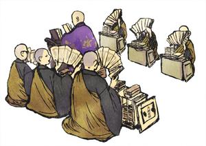 Ra (Ra__)さんのお寺法要のイラストへの提案