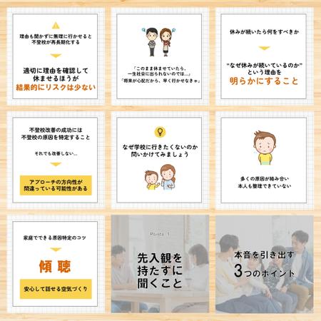 Kita-S (Kita-S)さんの【継続依頼あり】Youtube不登校支援チャンネルのスライド資料デザインへの提案