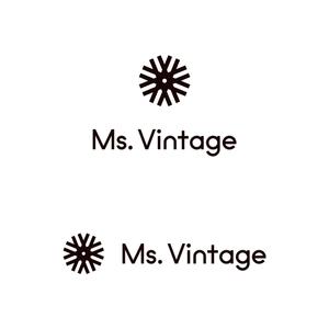 tamulab (stamura884)さんの中古ラグジュアリーブランドショップ「Ms.Vintage」のロゴ制作への提案
