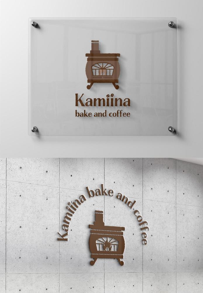 焼き菓子とコーヒーの店　Kamiina bake and coffee のロゴ