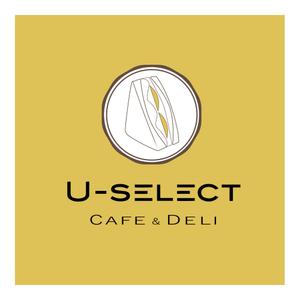 hanaya-san (hanaya-san333)さんのカフェ「U-SELECT CAFE & DELI」のロゴとロゴイラストマークへの提案