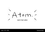 yuign (hammamafactory929)さんの美容室「Atom.」のロゴデザインへの提案