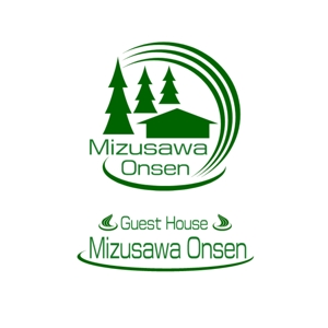 daiyan (daiyan3889)さんの長期滞在型ゲストハウス「Guest House Mizusawa Onsen」のロゴへの提案