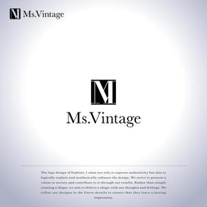 fushimi_1 (fushimi_1)さんの中古ラグジュアリーブランドショップ「Ms.Vintage」のロゴ制作への提案