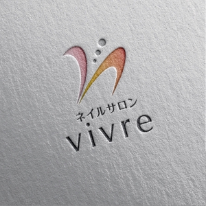 ロゴロゴ (yottofuruya)さんのネイルサロン　ヴィーヴルのロゴ　Vivre　生きるという意味への提案