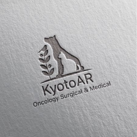 ロゴロゴ (yottofuruya)さんのKyotoAR動物高度医療センター「腫瘍科スクラブ」の袖と背面のロゴのデザインへの提案