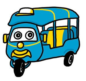 木津明子 (enokinoko3939)さんのアジアのバイク「トゥクトゥク」をモチーフにしたキャラクター制作への提案