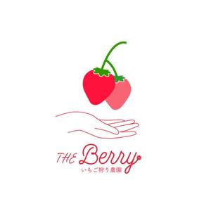 猫の手_KIKI (riyu63)さんのいちご狩り農園「the Berry」 のロゴ作成への提案