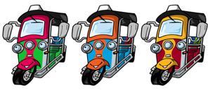A-popDesignWorks (A-popDesignWorks)さんのアジアのバイク「トゥクトゥク」をモチーフにしたキャラクター制作への提案