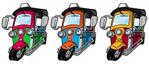 A-popDesignWorks (A-popDesignWorks)さんのアジアのバイク「トゥクトゥク」をモチーフにしたキャラクター制作への提案