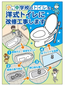 apple-1さんの小、中学校のトイレを洋式トイレに改修工事します。への提案