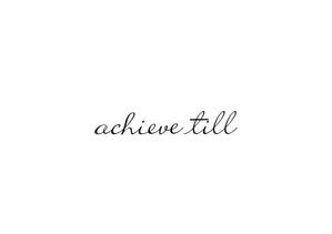 リオングラフィカ (shibazakura)さんの美容室「achieve till」のロゴ制作依頼＋記念エコバッグロゴ制作依頼への提案