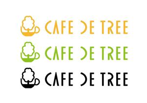リオングラフィカ (shibazakura)さんのカフェ「cafe de tree」のロゴへの提案