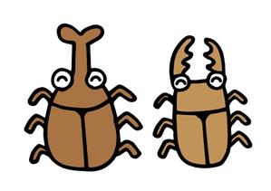 Red03_Design (saitama03)さんのカブトムシを擬人化させて力強くポーズしてニッと笑ったイラストへの提案