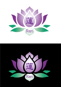 saitama03 (saitama03)さんのよもぎ蒸しサロン「蓮 Ren」のロゴへの提案