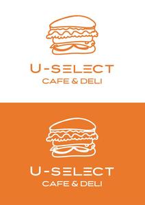 Red03_Design (saitama03)さんのカフェ「U-SELECT CAFE & DELI」のロゴとロゴイラストマークへの提案